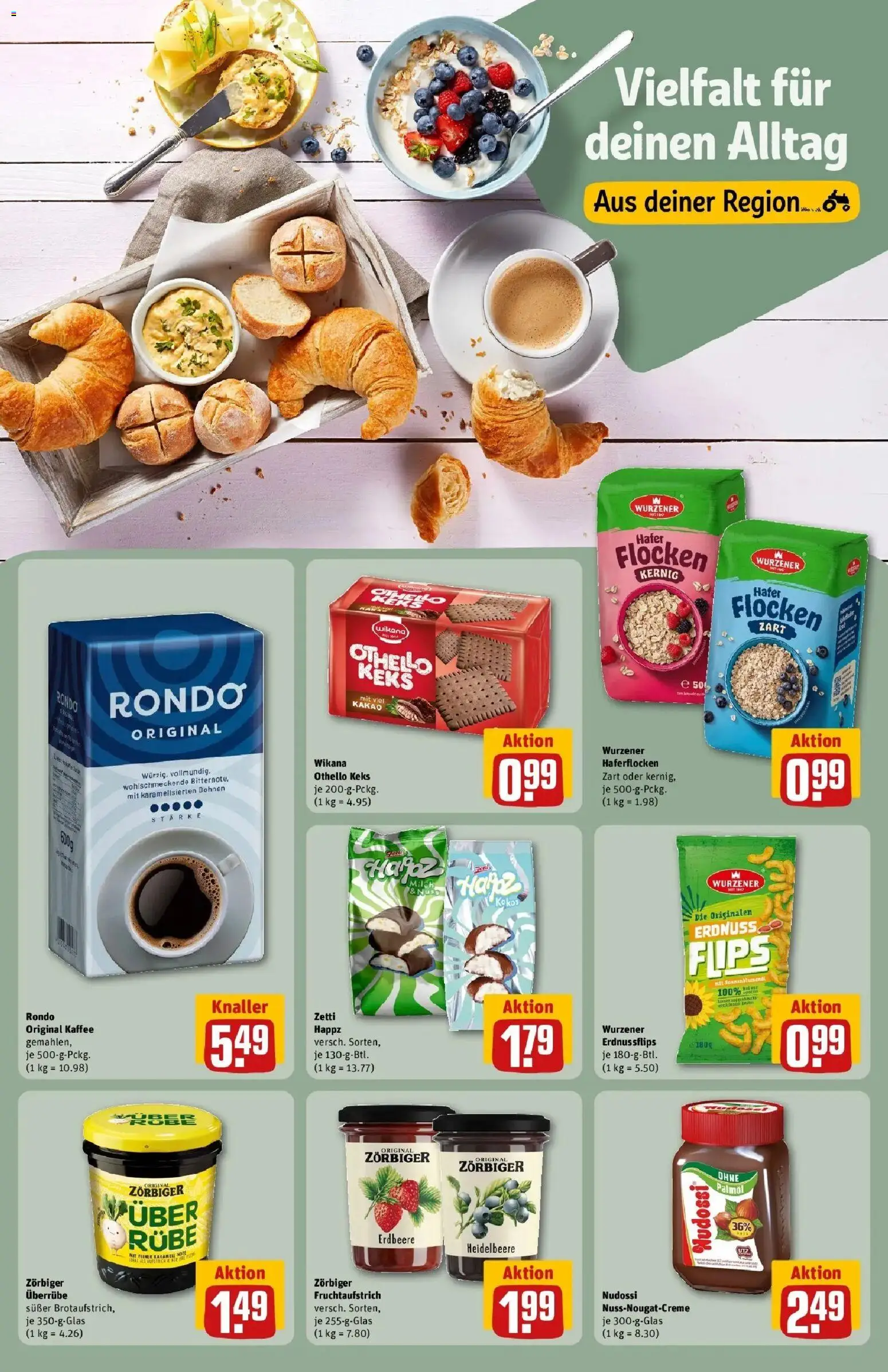 REWE Prospekt ab 03.08.2026 zum Blättern » Angebote | Seite: 16 | Produkte: Kaffee, Flocken