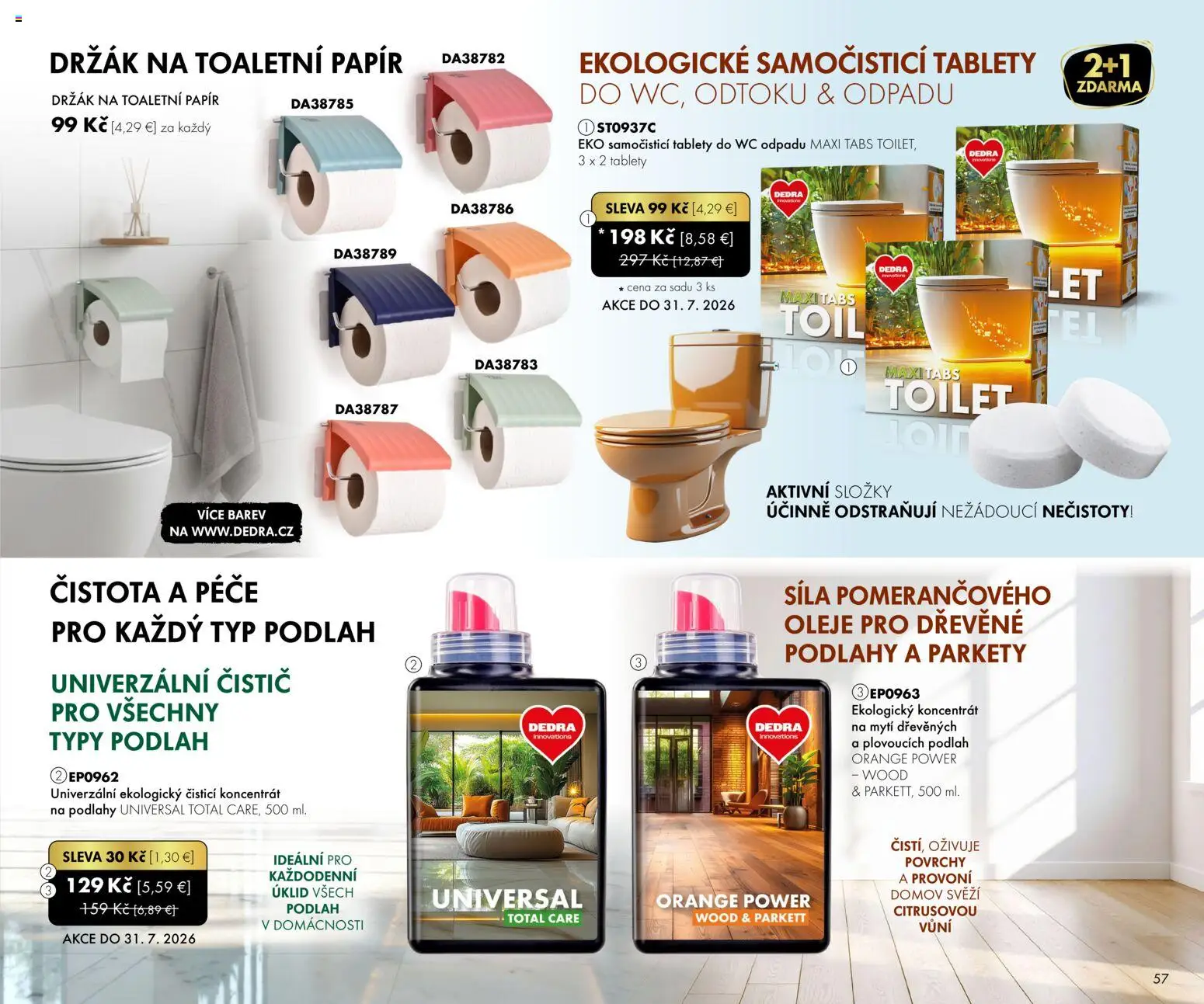 Nové Dedra akcie – leták je platný od 01.07.2026 | Strana: 57