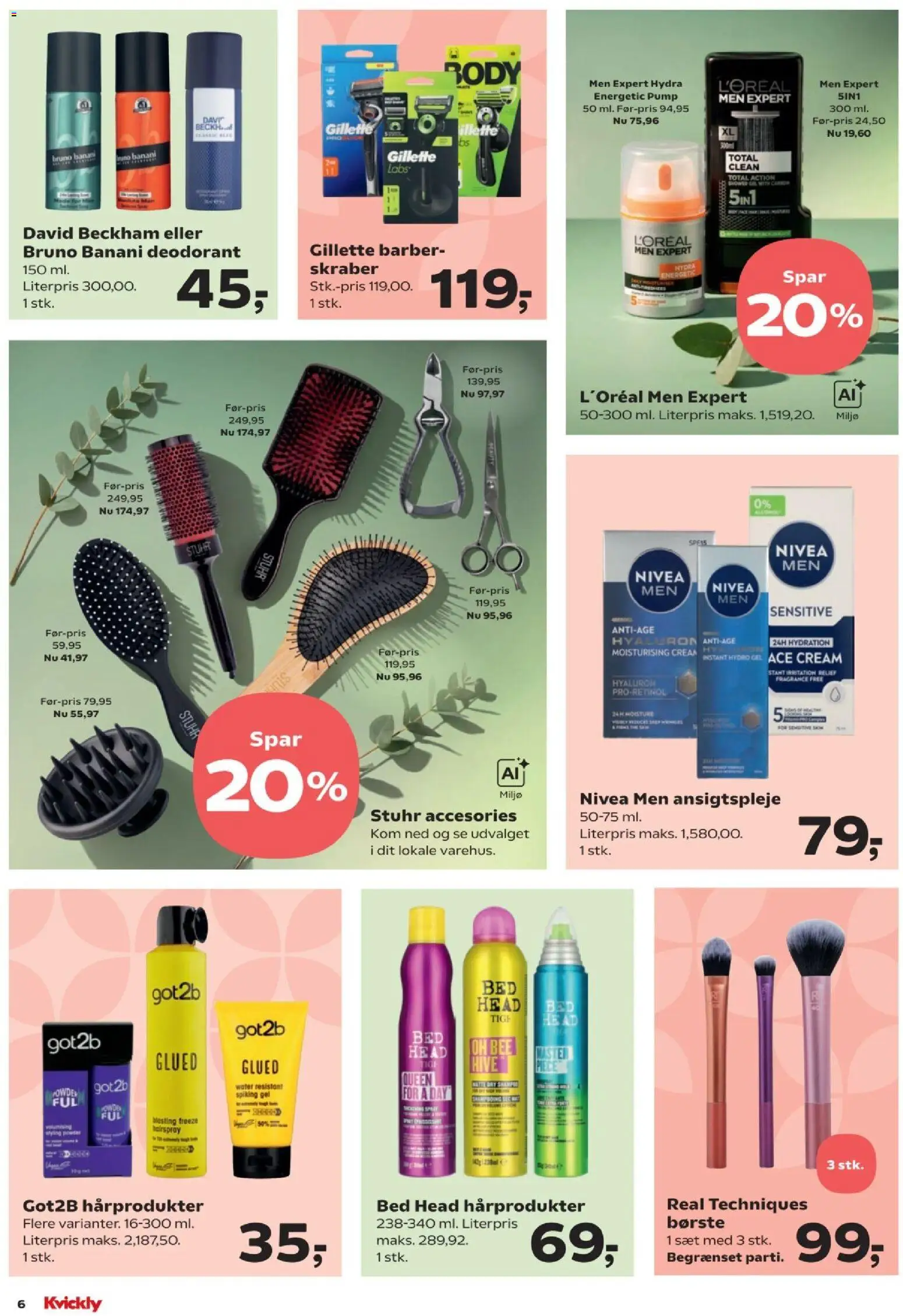 Kvickly tilbudsavis – gyldig fra 09/10/2026 | Side: 6 | Produkter: Makeup, Børste, Deodorant