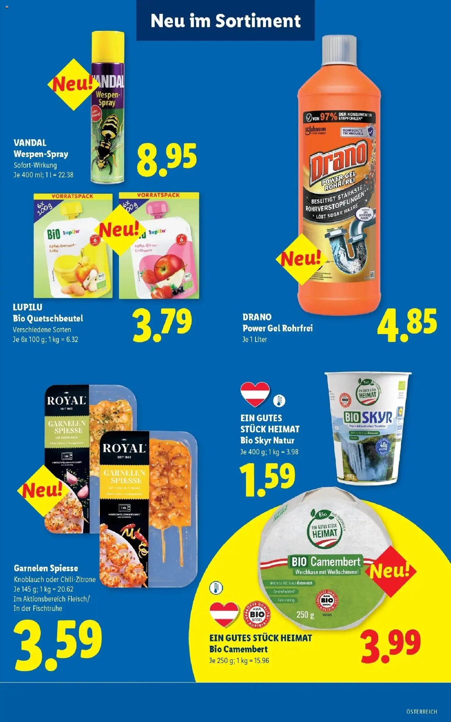 Lidl Flugblatt - Wien, Langenzersdorf, Zwettl gültig ab 16.07.2026 | Seite: 50 | Produkte: Zitrone, Knoblauch, Weichkäse, Milch
