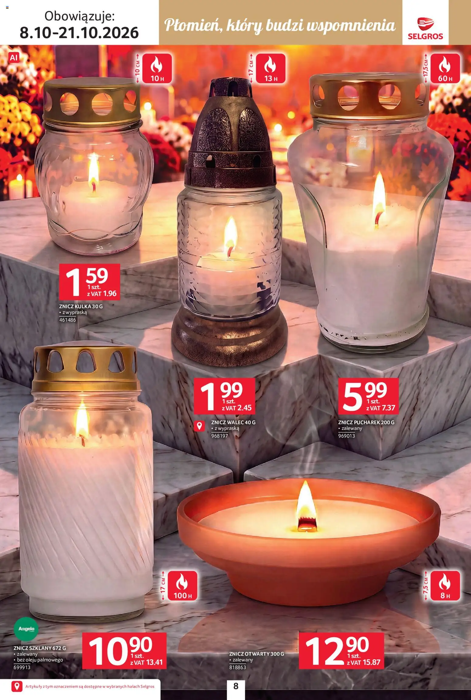 Selgros cash&carry gazetka - Wszystkich świętych od 08.10.2026 | Strona: 8