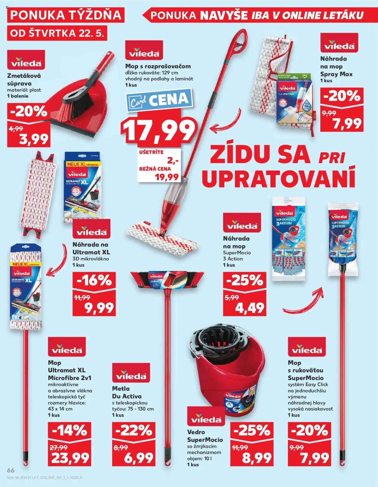Nové Kaufland akcie – leták je platný od 22.05.2025 | Strana: 66 | Produkty: Mop