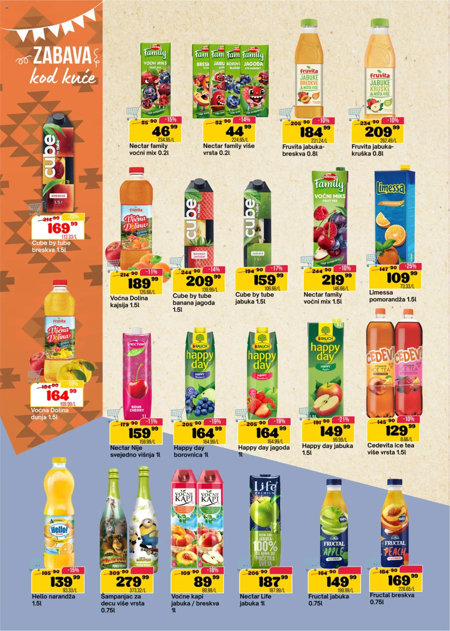 Senta Promet katalog - važi od 26.08.2026 | Strana: 12 | Proizvode: Kajsija, Cedevita, Pomorandza, Breskve