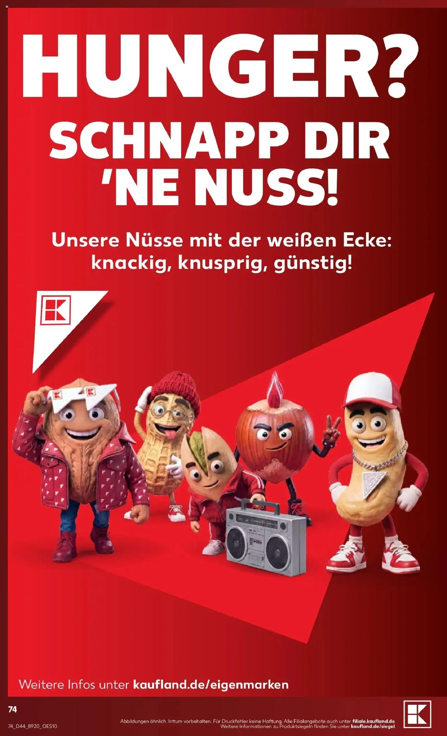 Prospekt Kaufland ab 26.10.2026 » Angebote Online zum Blättern | Seite: 74 | Produkte: Nüsse