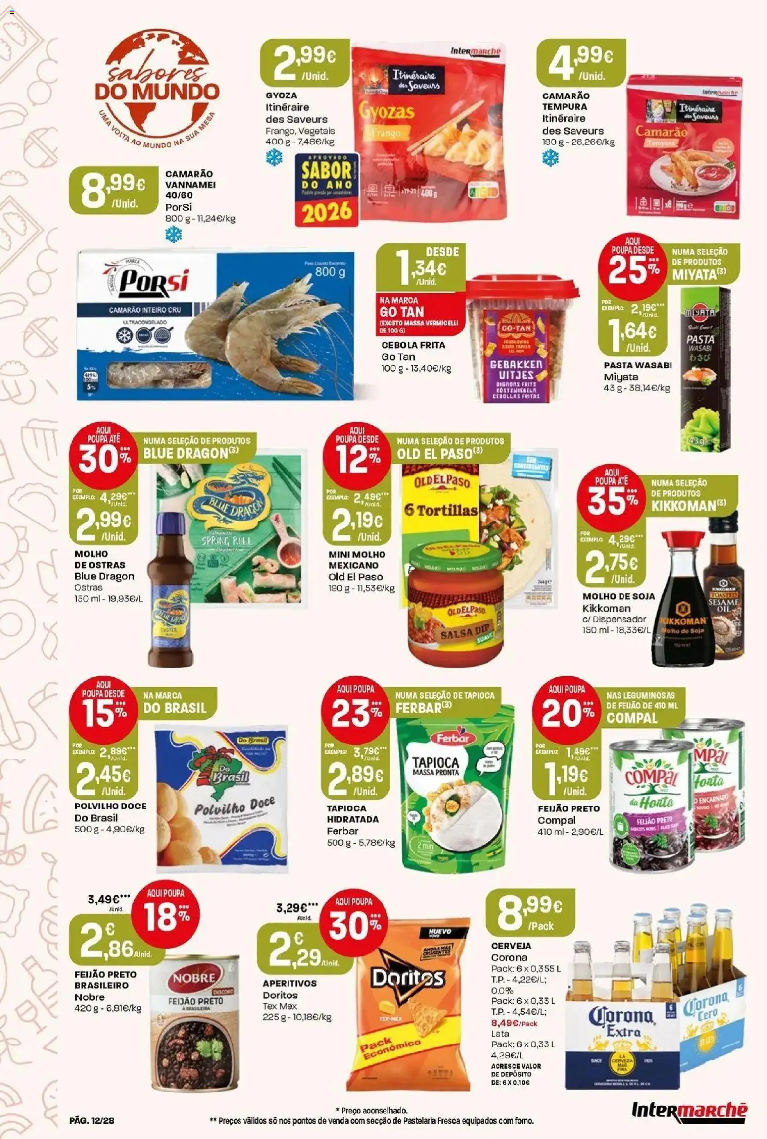 Intermarché - Isto é que são preços BAIXOS │ válido de 18/06/2026 | Página: 12 | Produtos: Frango, Tapioca, Mesa, Cerveja