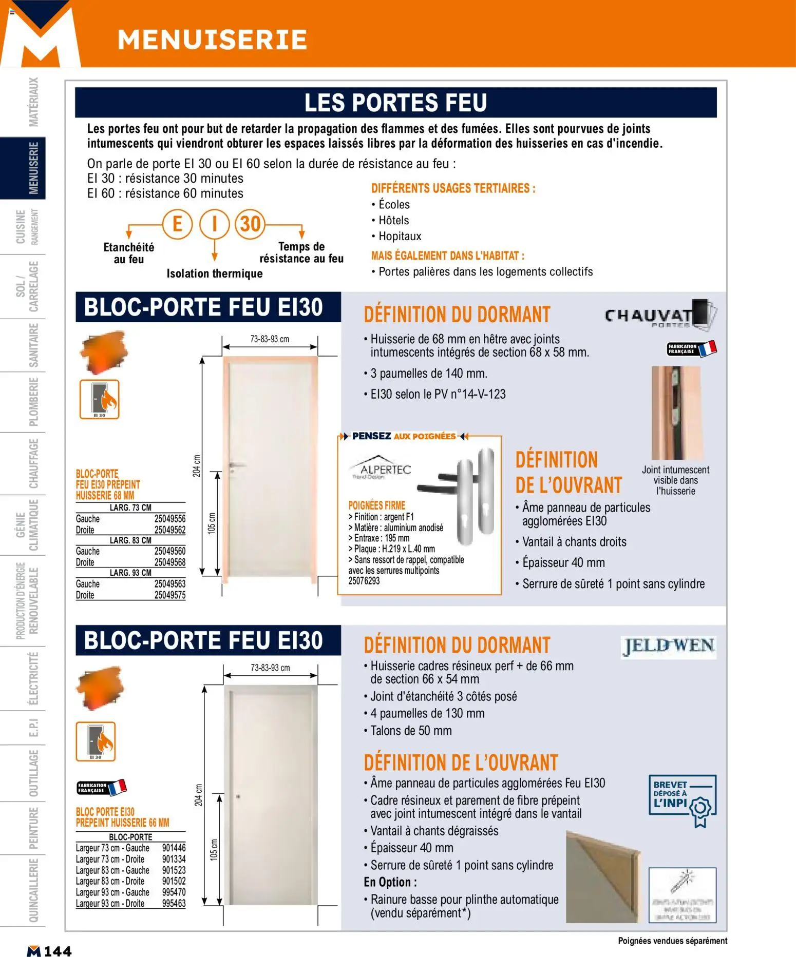 {H1} | Page: 144 | Produits: Plinthe, Poignées, Portes, Cadre