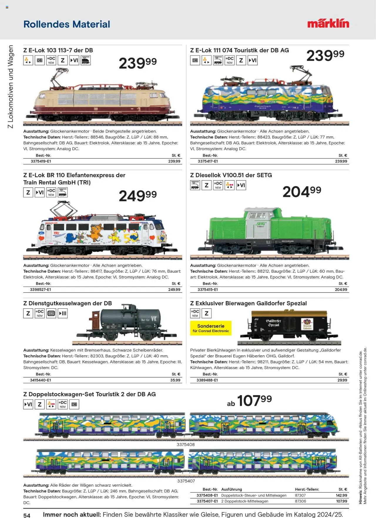 Conrad  Modellbahn Katalog – gültig ab 25.08.2025 | Seite: 56