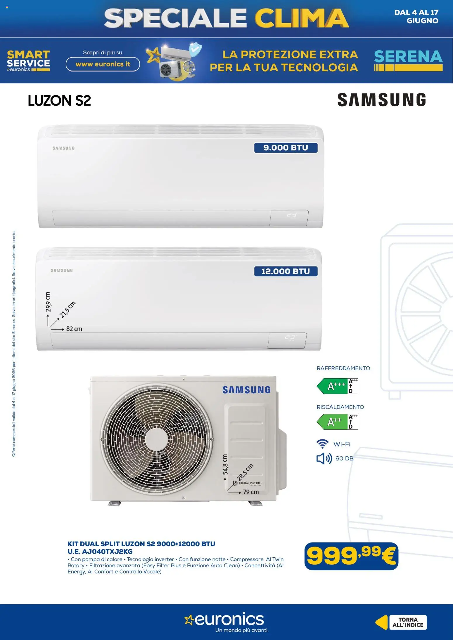 Volantino Euronics del 04.06.2026 | Pagina: 12 | Prodotti: Compressore, Samsung
