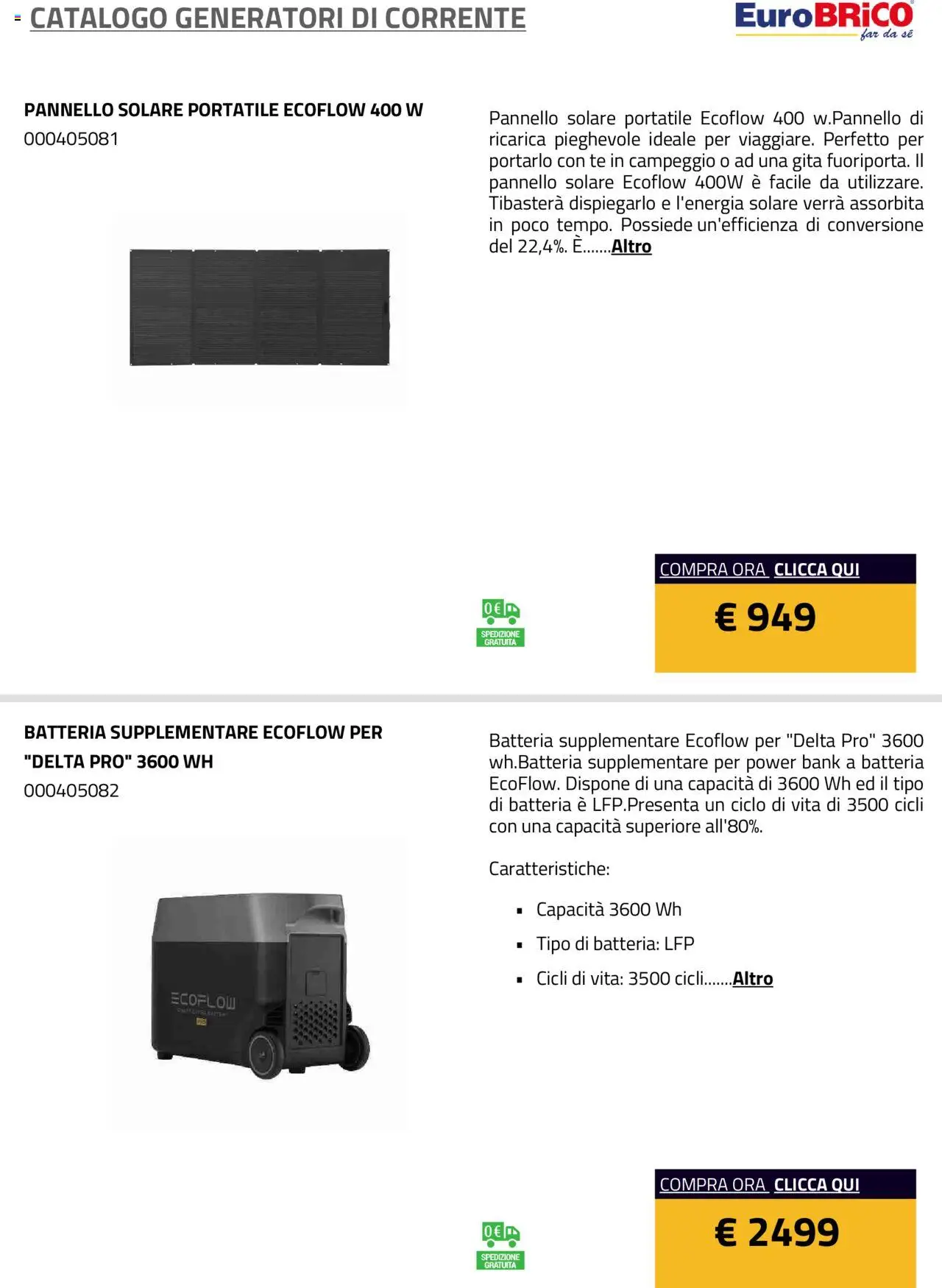 Volantino Eurobrico del 23.07.2025 | Pagina: 7 | Prodotti: Tè, Power bank, Batteria
