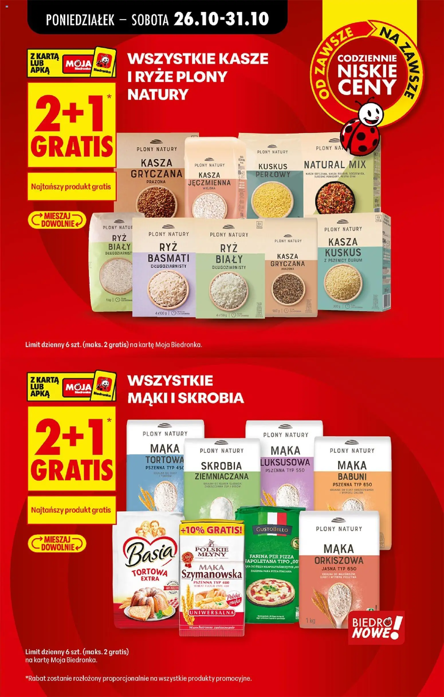 Biedronka Polsko leták - Codziennie niskie ceny od 26.10.2026 | Strana: 7 | Produkty: Pizza, Rýže, Basmati, Kuskus