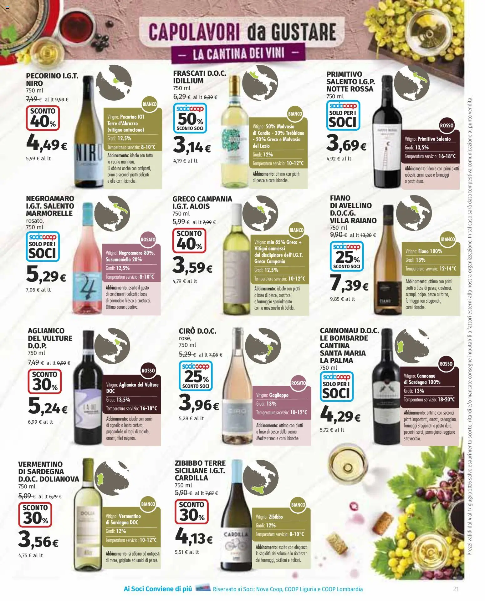 Volantino Ipercoop del 04.06.2026 | Pagina: 21 | Prodotti: Pasta, Data, Ragú, Parmigiano reggiano