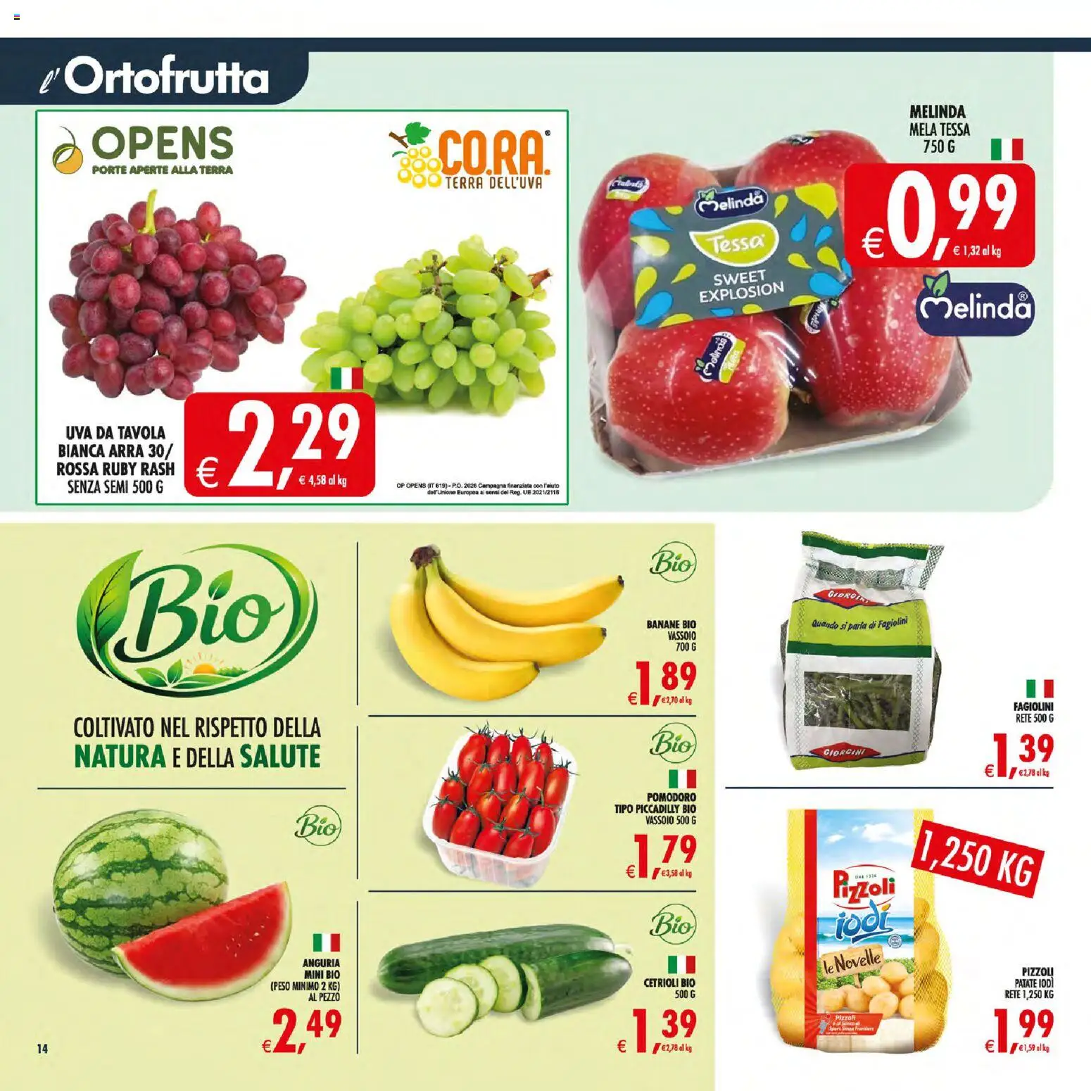 Volantino Decò del 21/07/2026 | Pagina: 17 | Prodotti: Banane, Pomodoro, Anguria, Vassoio