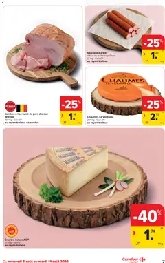 Gruyère suisse AOP, Gruyère suisse AOP - Voorbeeld van een folder van Carrefour, geldig van 05/08/2026 | Pagina: 7 | Producten: Ham, Gruyère