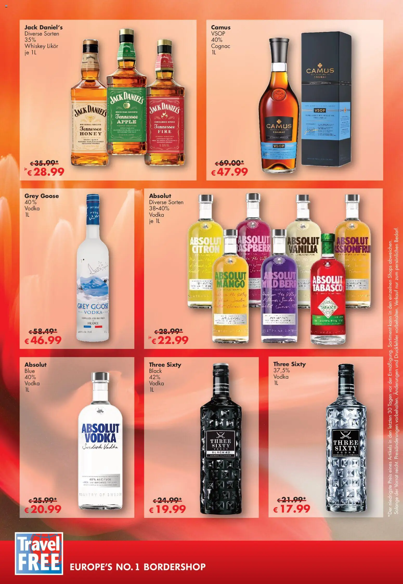 Travel Free Angebote – gültig ab 01.06.2026 | Seite: 8 | Produkte: Likör, Jack Daniel's, Mango, Vodka