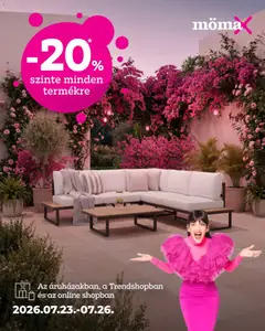 Mömax akciós újság - amely érvényes a következő dátumtól: 2026.07.23.