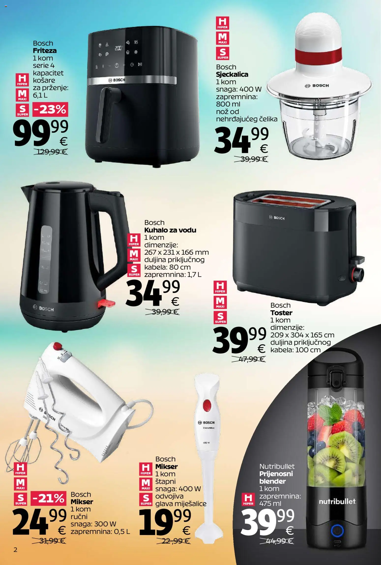 Tommy katalog | vrijedi od 06.07.2026 | Stranica: 2 | Proizvodi: Toster, Sjeckalica, Košare, Blender