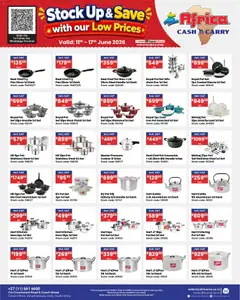 Africa Cash & Carry specials catalogue – valid from 11.06.2026 | Page: 40 | Products: Kettle, Iron, Cooker, Stock