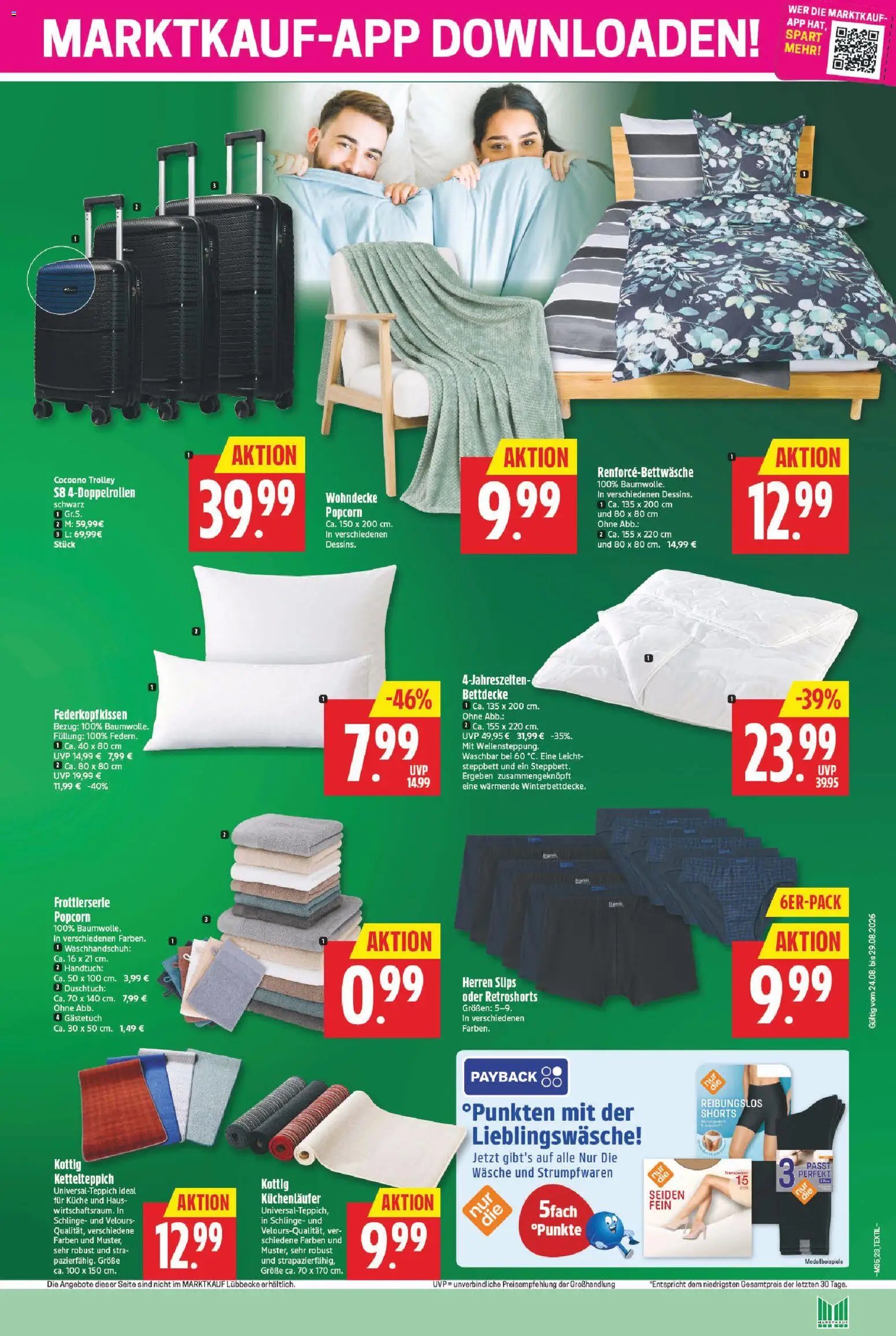 Marktkauf Prospekt – gültig ab 24.08.2026 | Seite: 25 | Produkte: Bettdecke, Küche, Popcorn