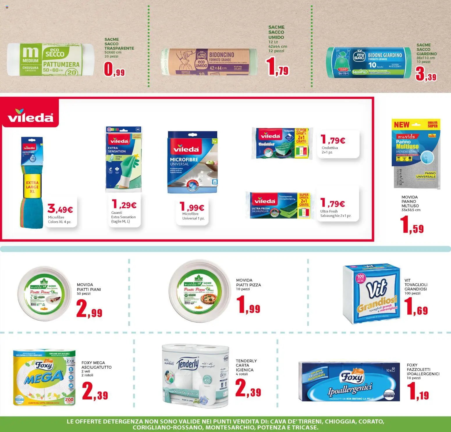 Volantino Happy Casa del 15.04.2026 | Pagina: 35 | Prodotti: Carta igienica, Pizza, Fazzoletti, Pattumiera