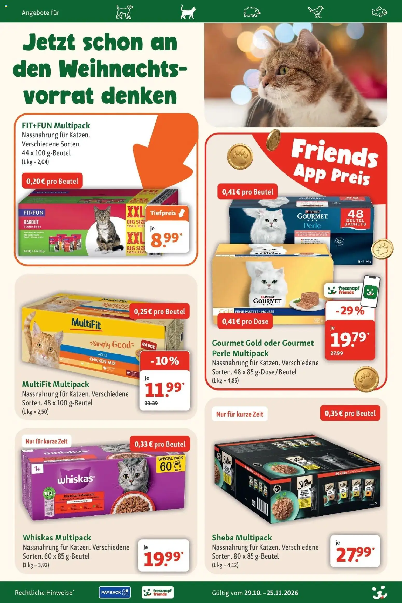 Fressnapf - Fressnapf: Tierisch viel Weihnachten schon den ganzen November (ab 29.10.2026) zum Blättern | Seite: 5 | Produkte: Sheba, Whiskas
