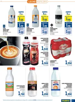Vista previa Makro Lácteos válido desde el 05/10/2026 | Página: 5 | Productos: Leche entera, Leche semidesnatada, Leche