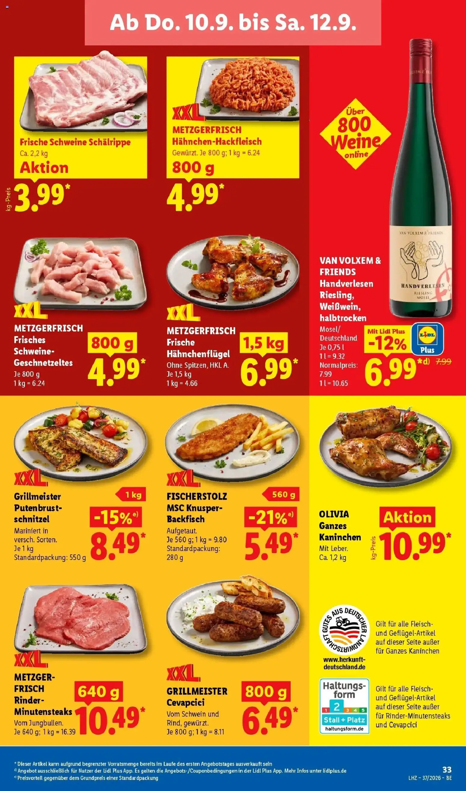 Lidl Prospekt Mahlow (ab 07.09.2026) zum Blättern » Angebote | Seite: 65 | Produkte: Kaninchen, Schnitzel, Lutscher, Fleisch