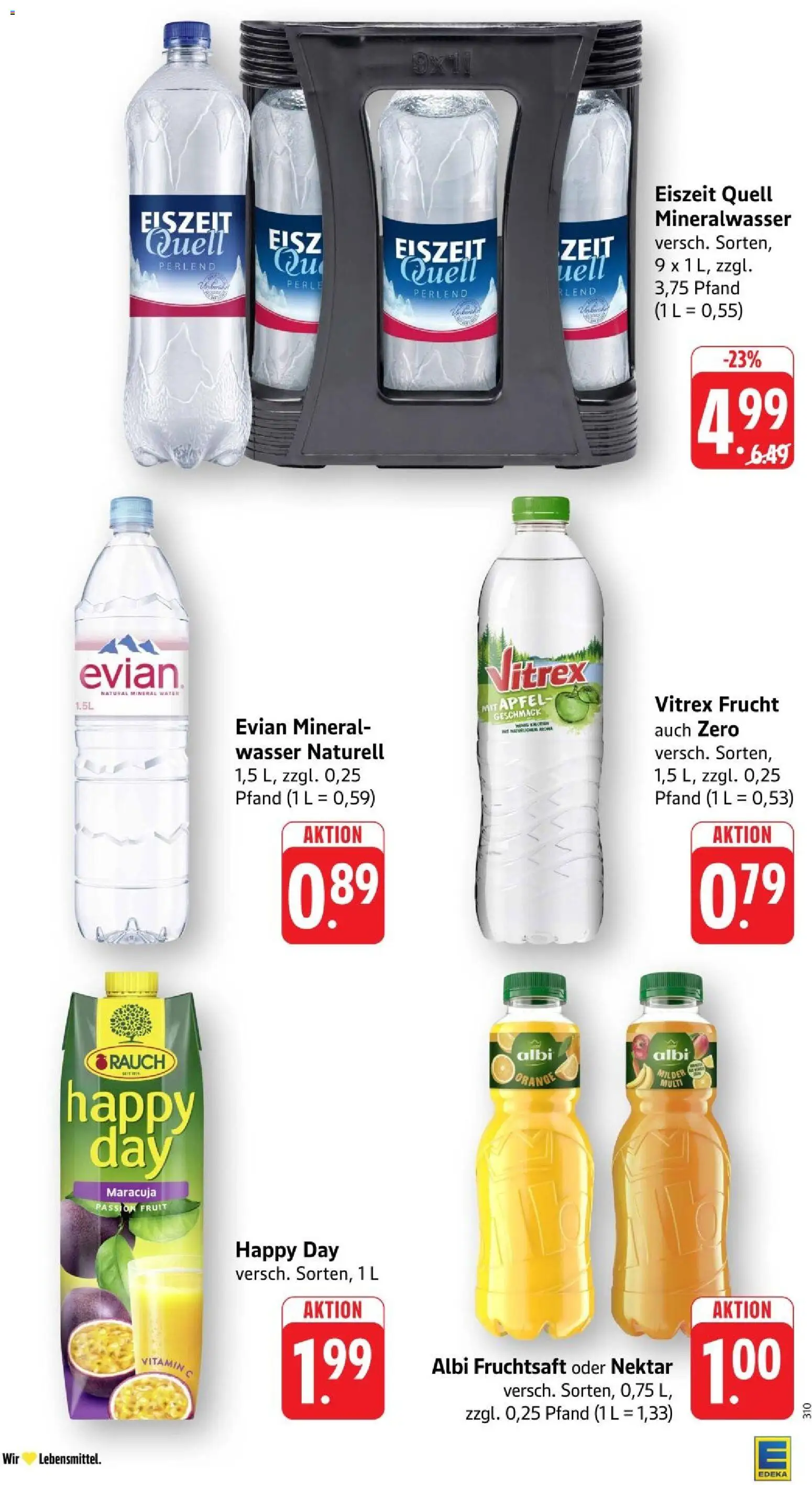 Edeka Prospekt Stuttgart – gültig ab 23.08.2026 | Seite: 28 | Produkte: Äpfel, Mineralwasser, Wasser, Fruchtsaft