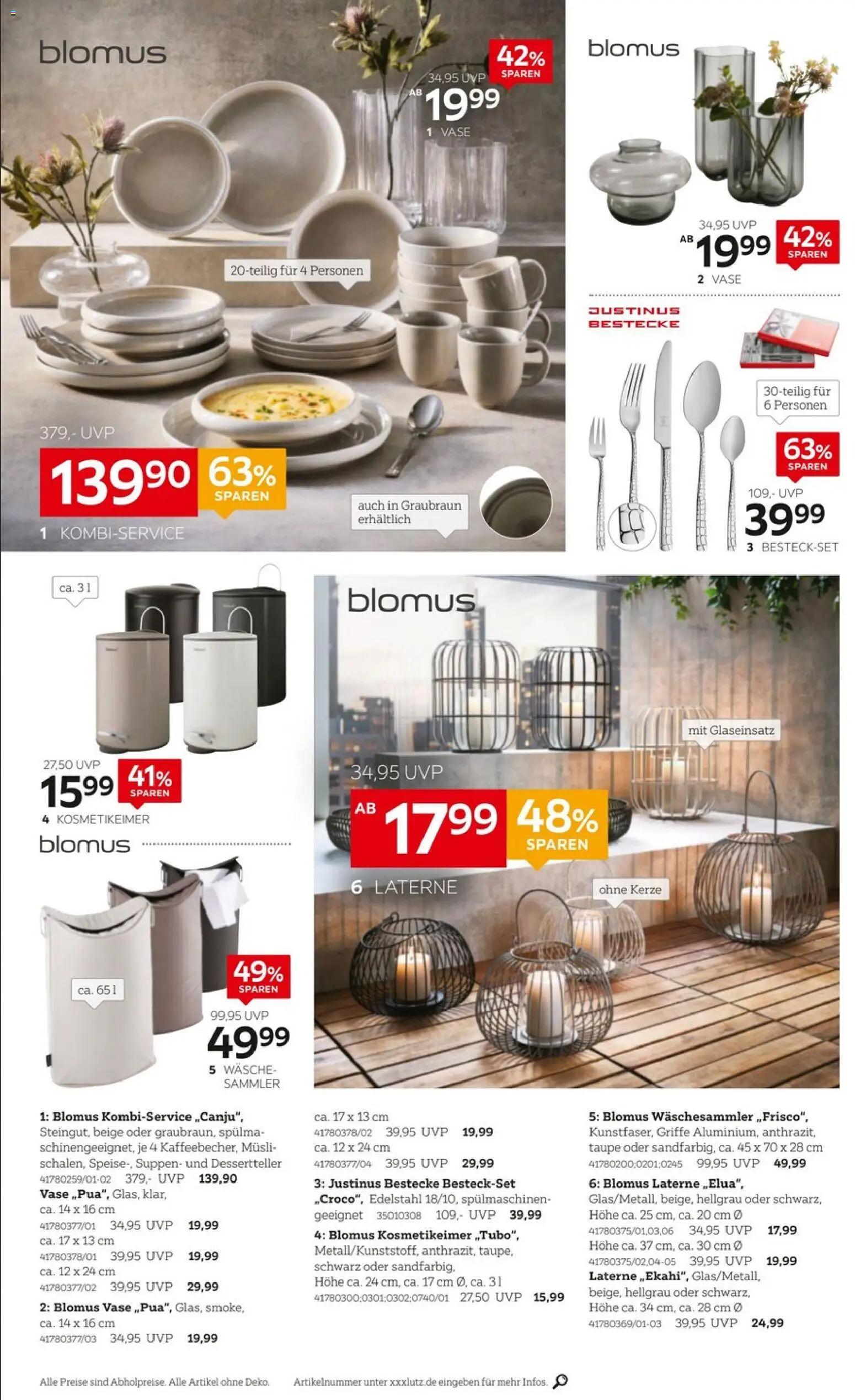 XXXLutz Bis zu 67% sparen – gültig ab 29.08.2026 | Seite: 6 | Produkte: Musli, Vase