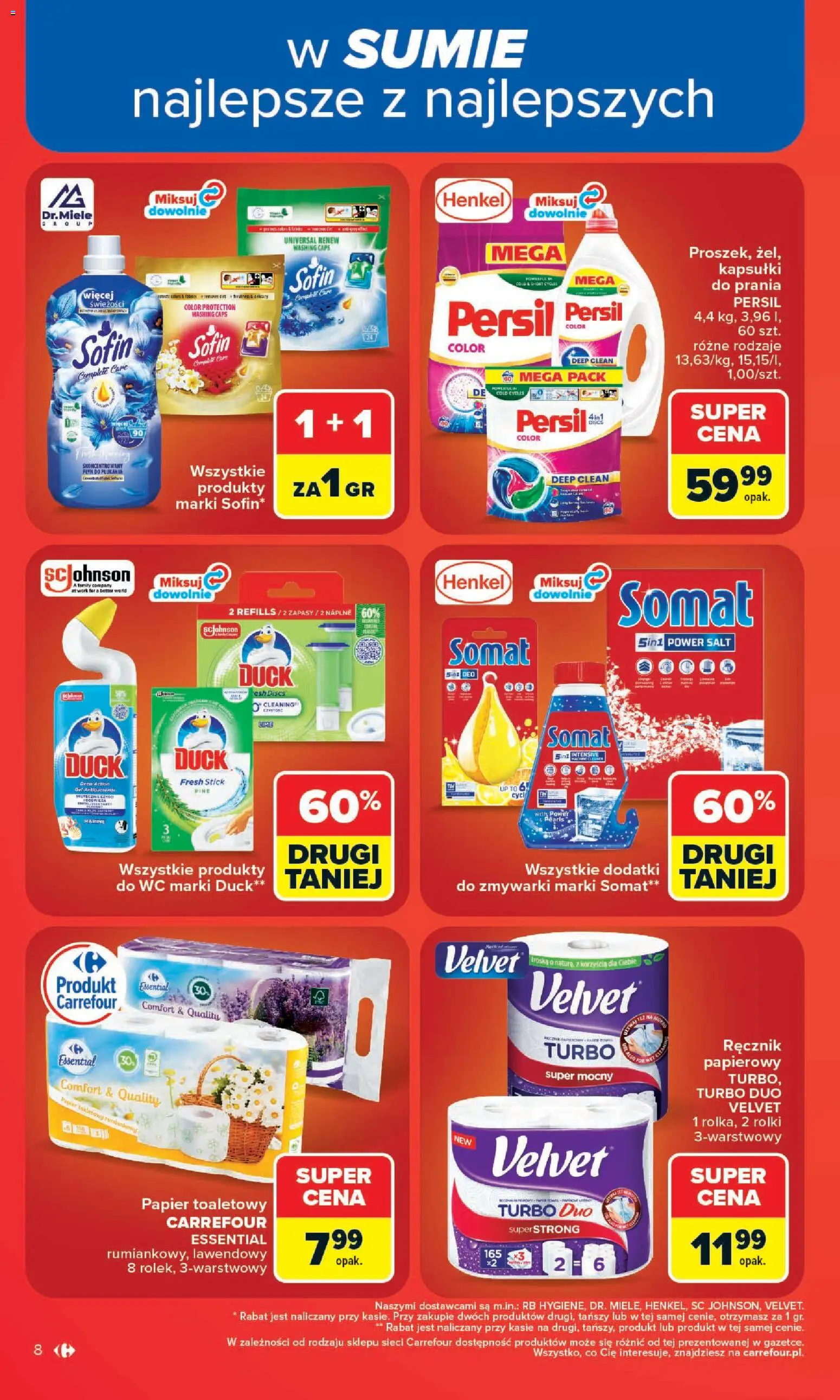 Carrefour gazetka od 13.07.2026 | Strona: 10 | Produkty: Papier toaletowy, Persil, Rolki