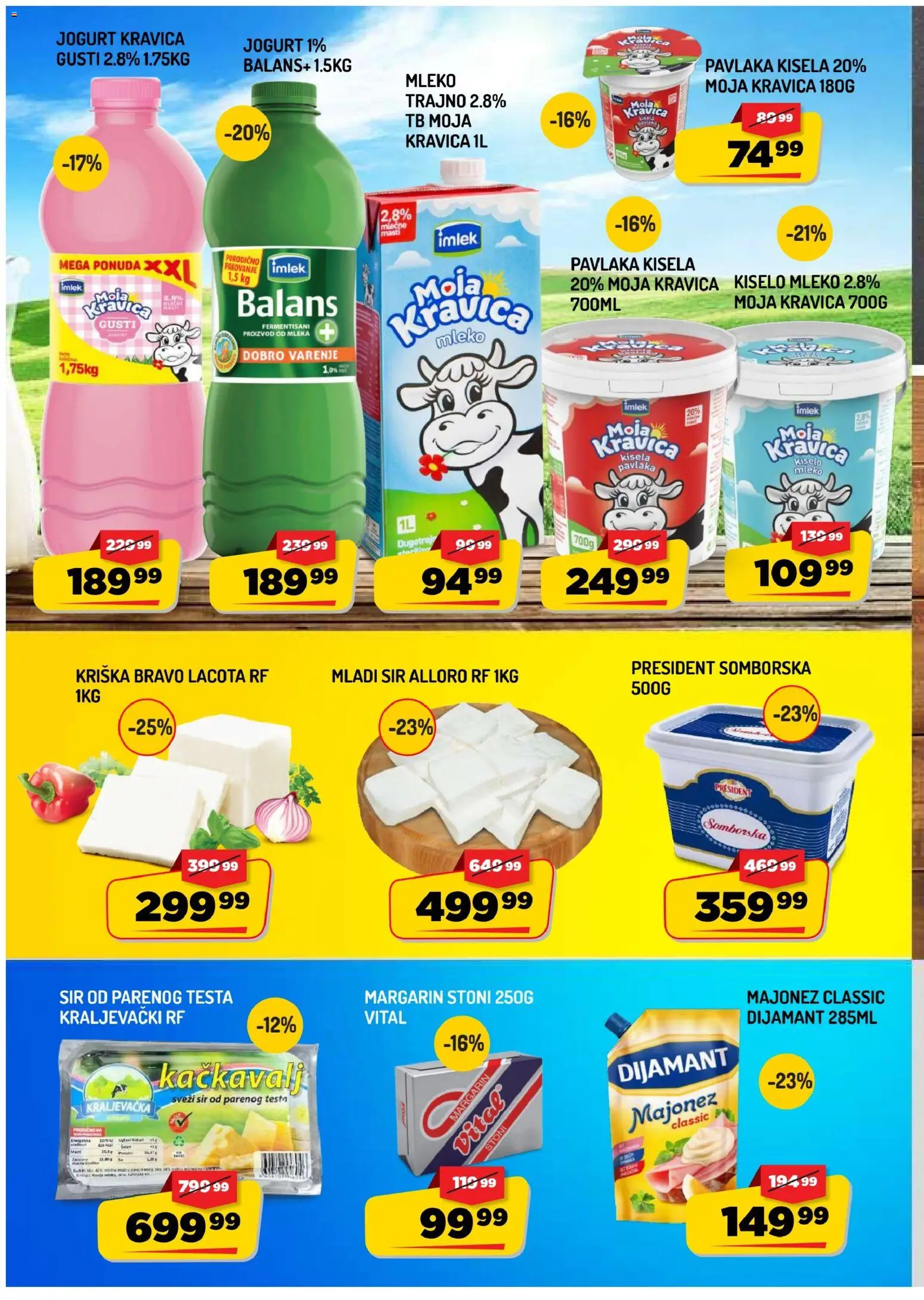 Aman katalog - važi od 09.10.2026 | Strana: 6 | Proizvode: Kisela pavlaka, Mleko, Pakovanje, Sveži sir