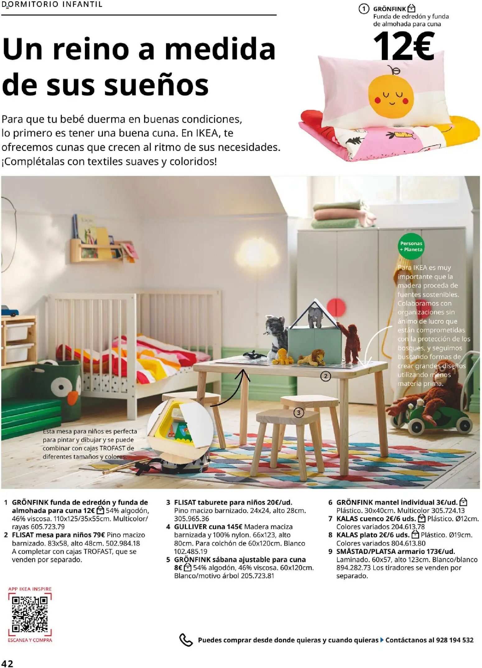Catálogo IKEA Dormitorios │ válido desde el 01/02/2026 | Página: 42 | Productos: Mantel, Té, Funda, Mesa para niños