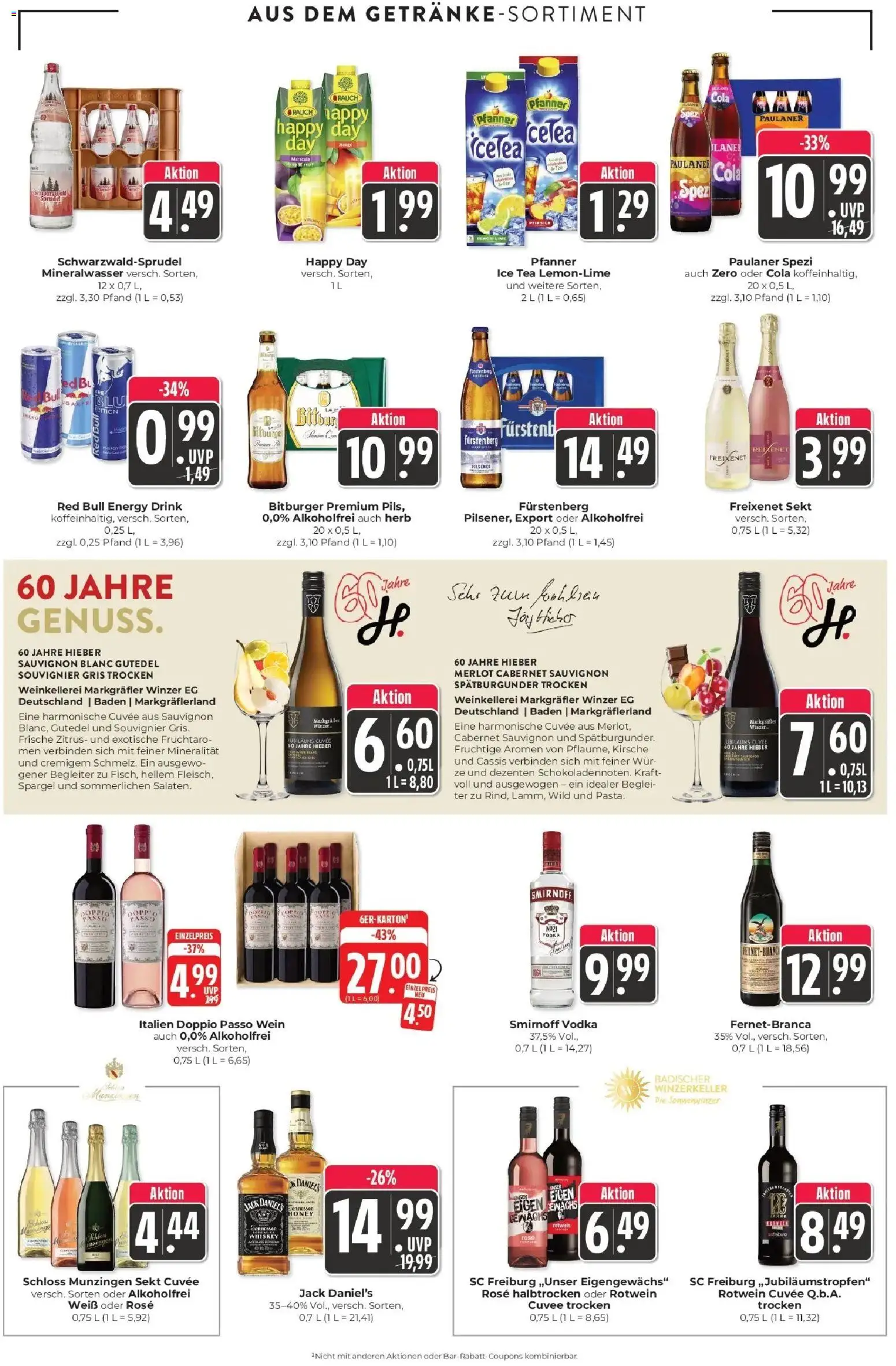 Edeka Prospekt Schliengen (ab 12.10.2026) » Angebote Online | Seite: 15 | Produkte: Energy, Rotwein, Whiskey, Paulaner
