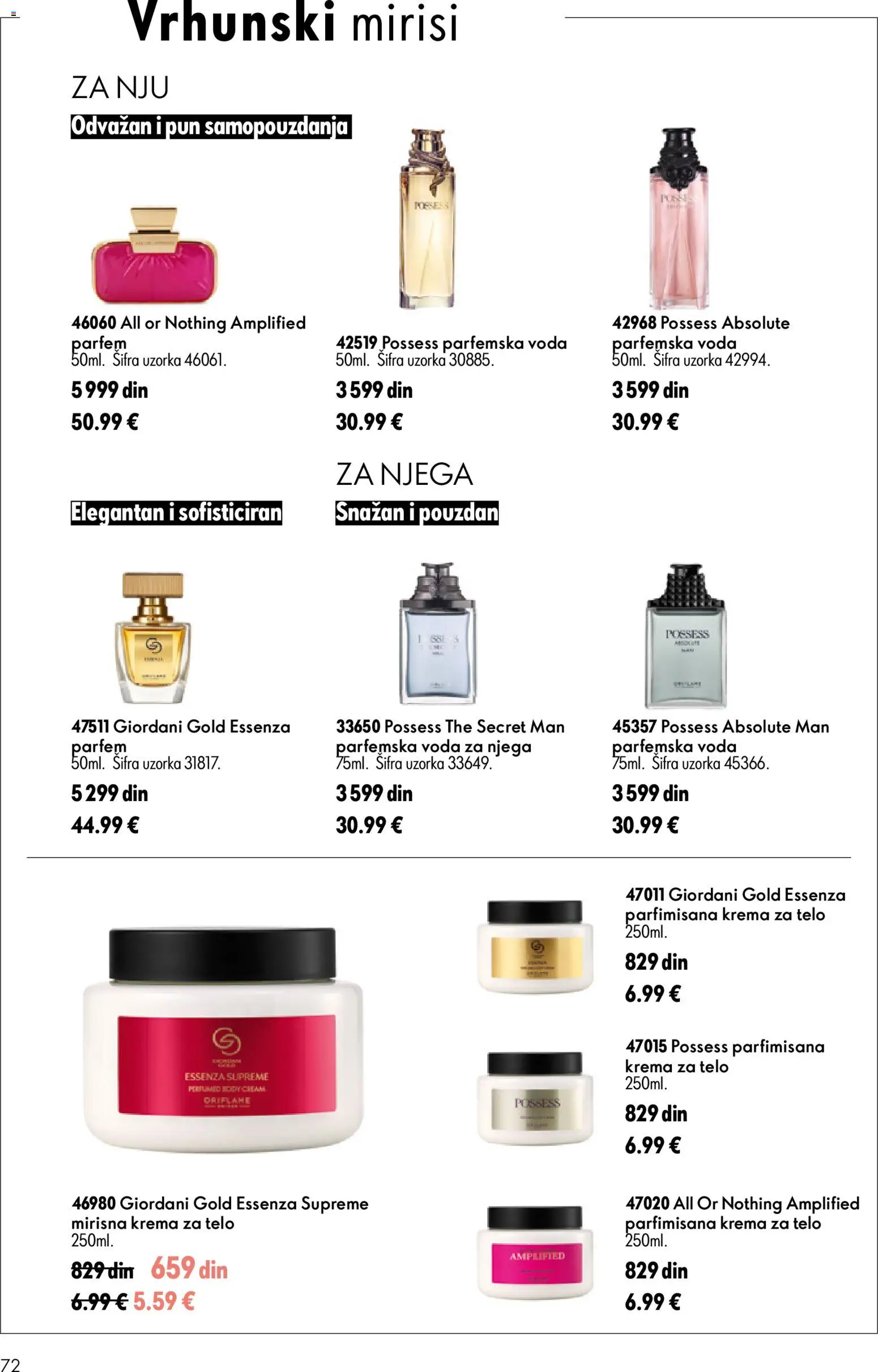 Oriflame katalog - važi od 05.08.2026 | Strana: 72