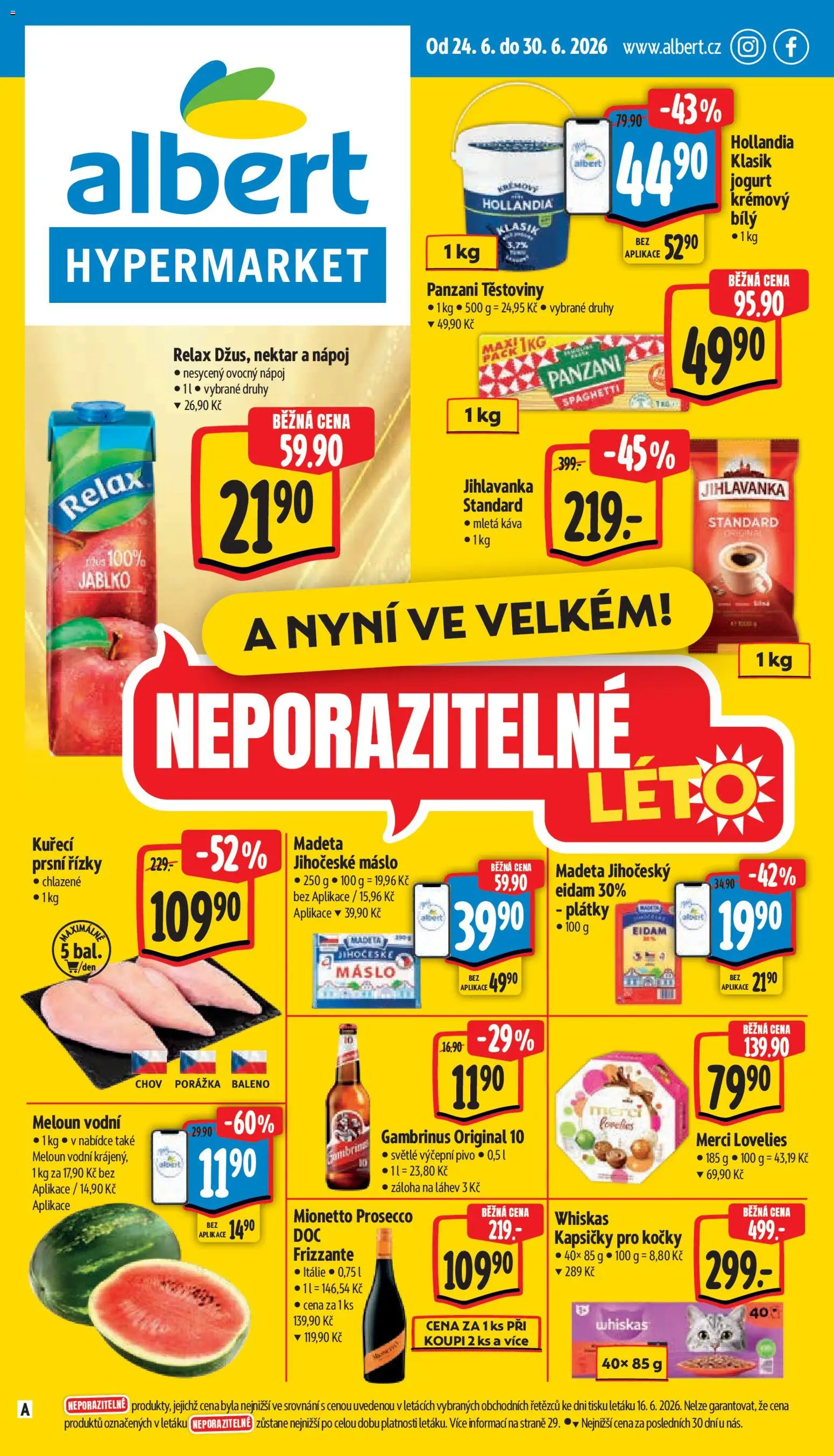 Albert leták - Hypermarket od 24.06.2026 | Strana: 1