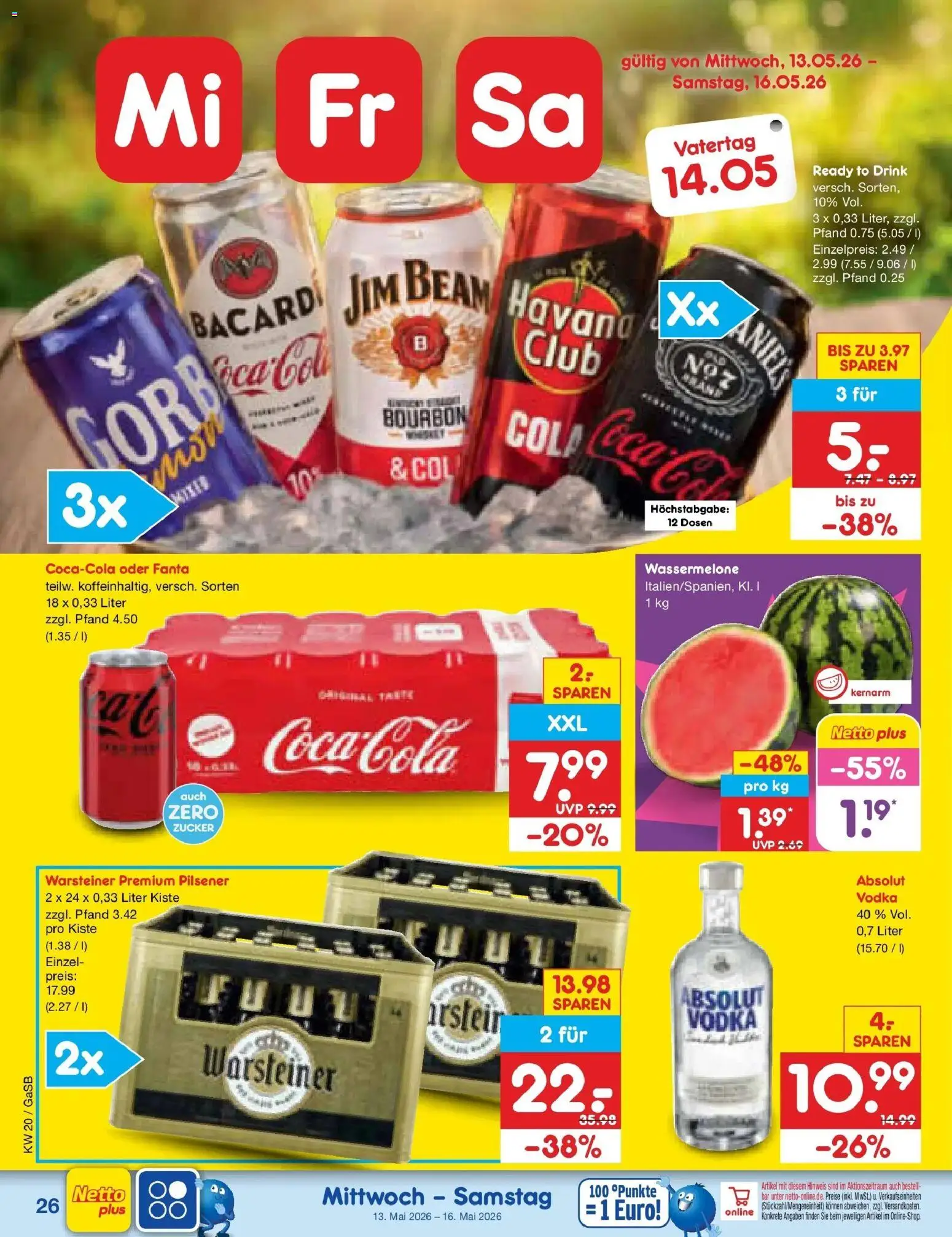 Netto Marken-Discount Prospekt Bremen-Lesum	 – gültig ab 10.05.2026 | Seite: 37 | Produkte: Fanta, Cola, Zucker, Warsteiner