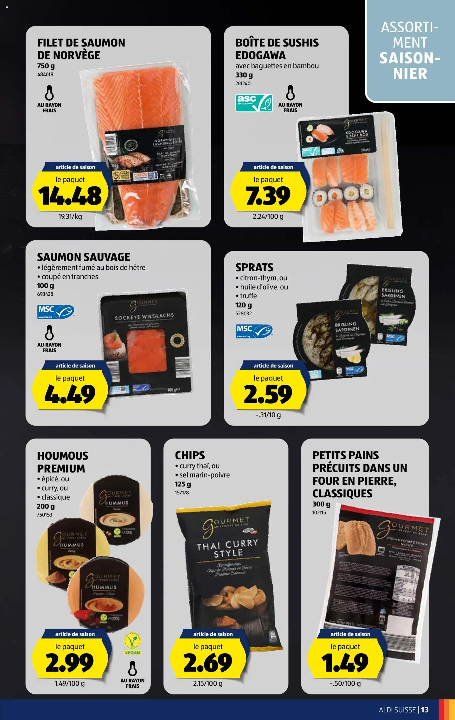 Aldi aktionen FR – gültig ab 05.11.2026 | Seite: 13 | Produkte: Box, Chips