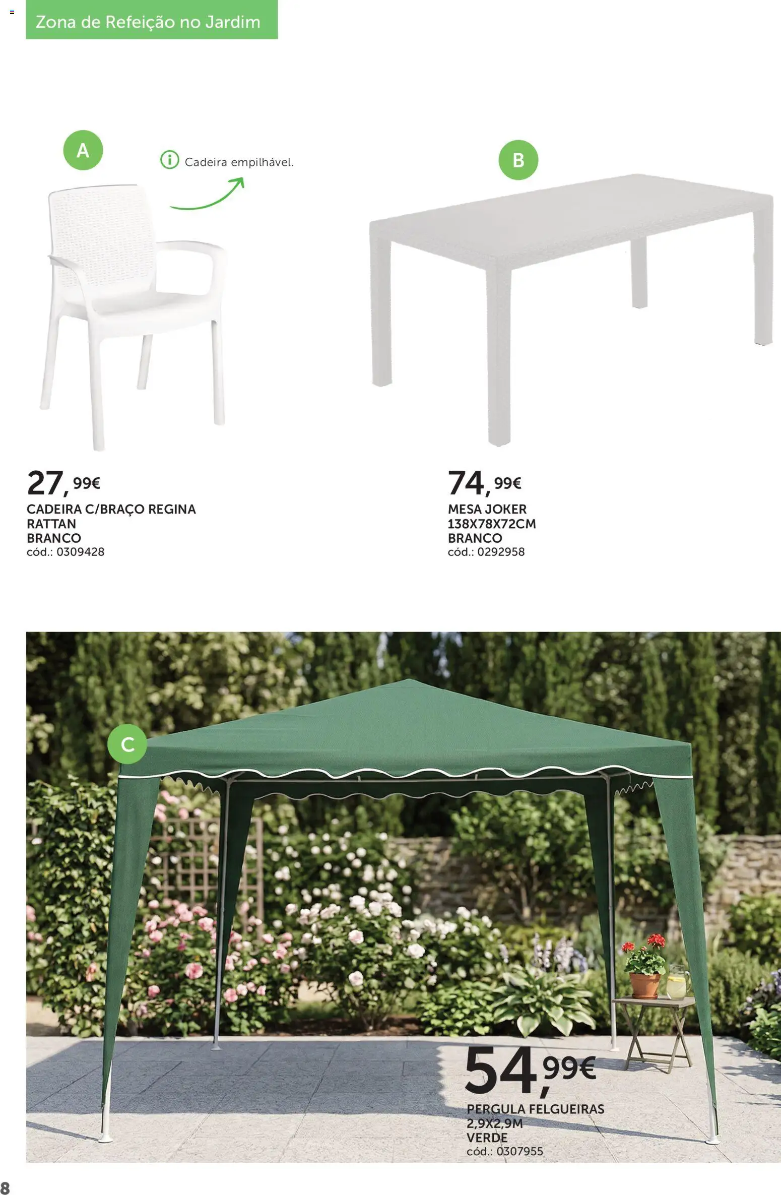 Agriloja folheto │ válido de 30.04.2026 | Página: 8 | Produtos: Mesa, Cadeira