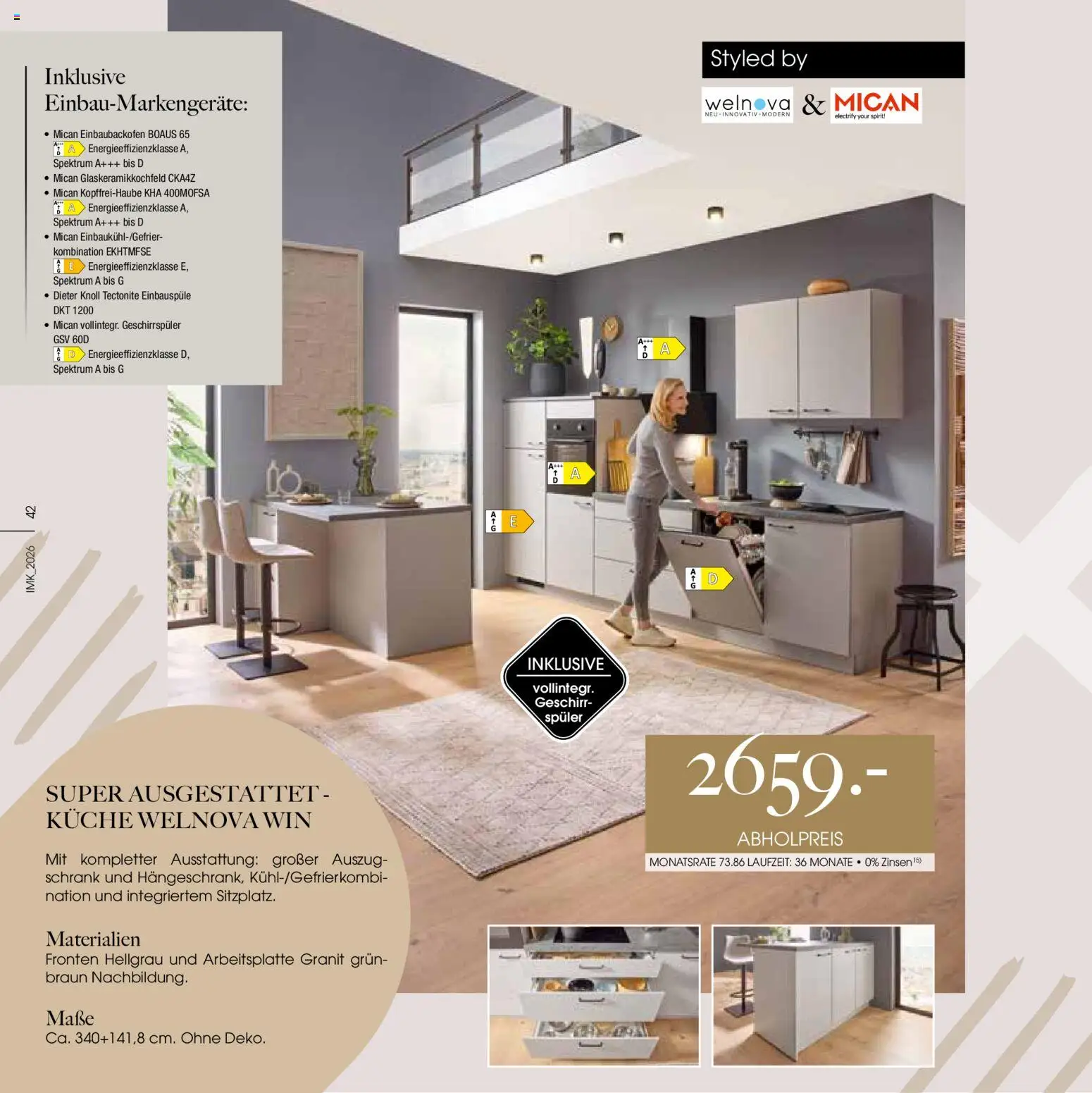 Zurbrüggen Mitnahme Küchen – gültig ab 24.07.2026 | Seite: 42 | Produkte: Geschirrspüler, Schrank, Küche