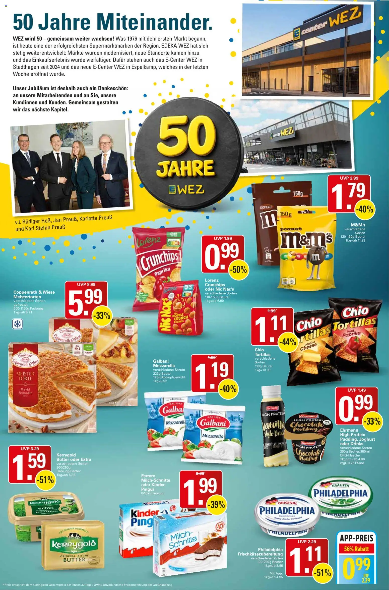 WEZ Prospekt – gültig ab 26.10.2026 | Seite: 2 | Produkte: Mozzarella, M&M's, Pudding, Paprika