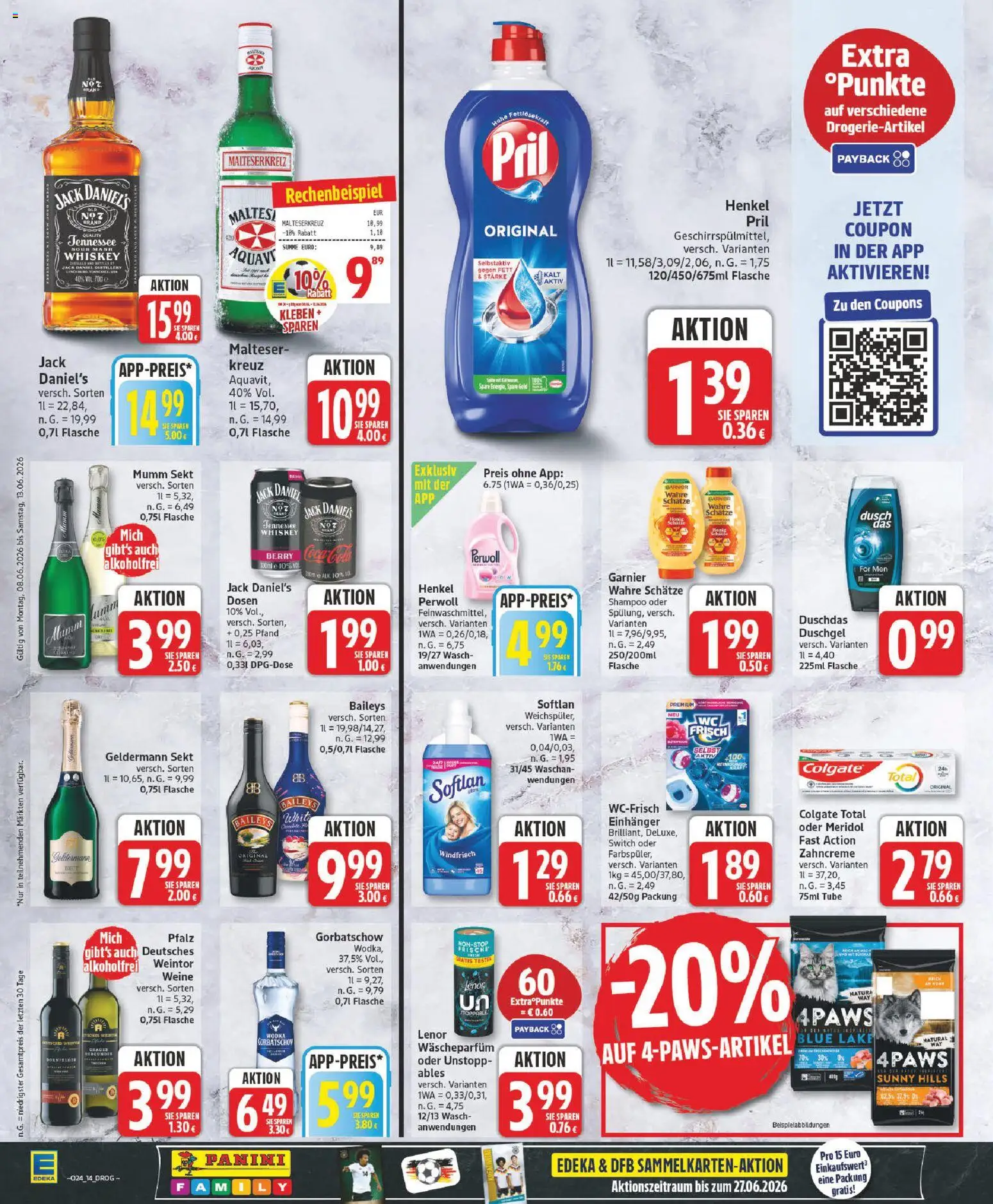 Elli Markt Prospekt Rietberg – gültig ab 08.06.2026 | Seite: 14 | Produkte: Lenor, Cola, Jack Daniel's, Pril