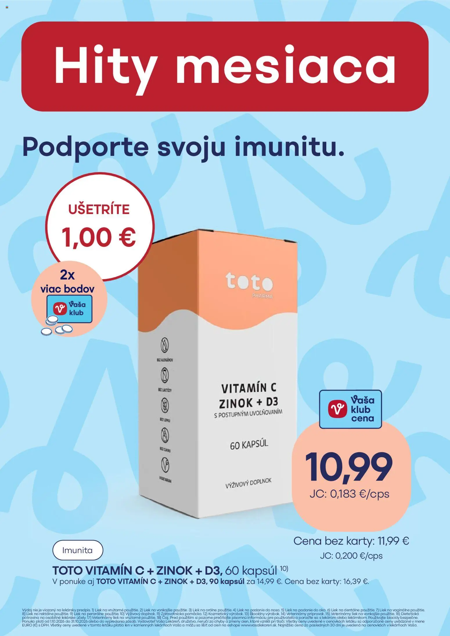 Nové Vaša lekáreň akcie – leták je platný od 01.10.2026 | Strana: 13