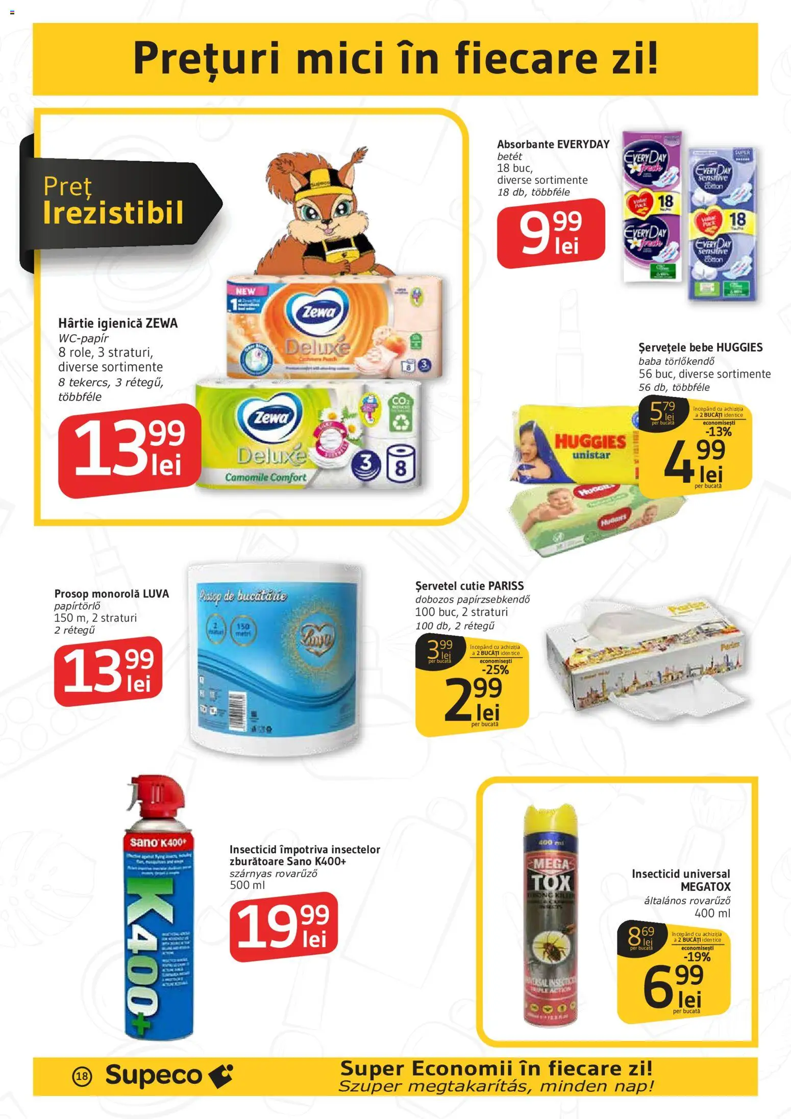 Noul catalog Supeco – valabil de la 11.06.2026 | Pagină: 18 | Produse: Prosop monorolă, Cutie, Mici, Absorbante