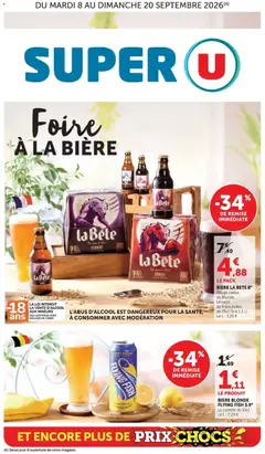 Super U - Prévisualisation de Super U - Foire À LA BIÈRE valide à partir de 14/09/2026