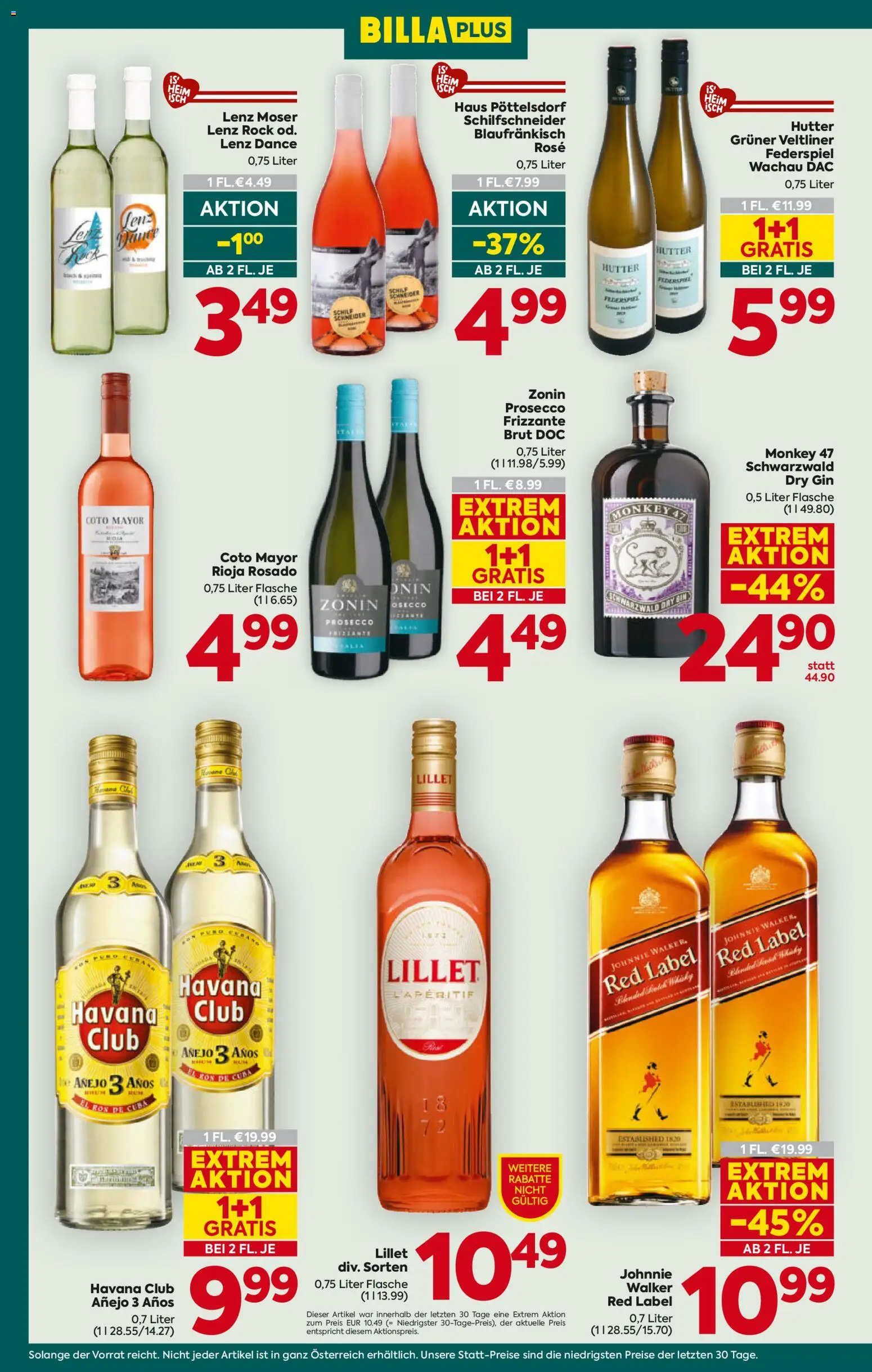 Billa Plus Flugblatt gültig ab 03.06.2026 | Seite: 14 | Produkte: Gin, Rock