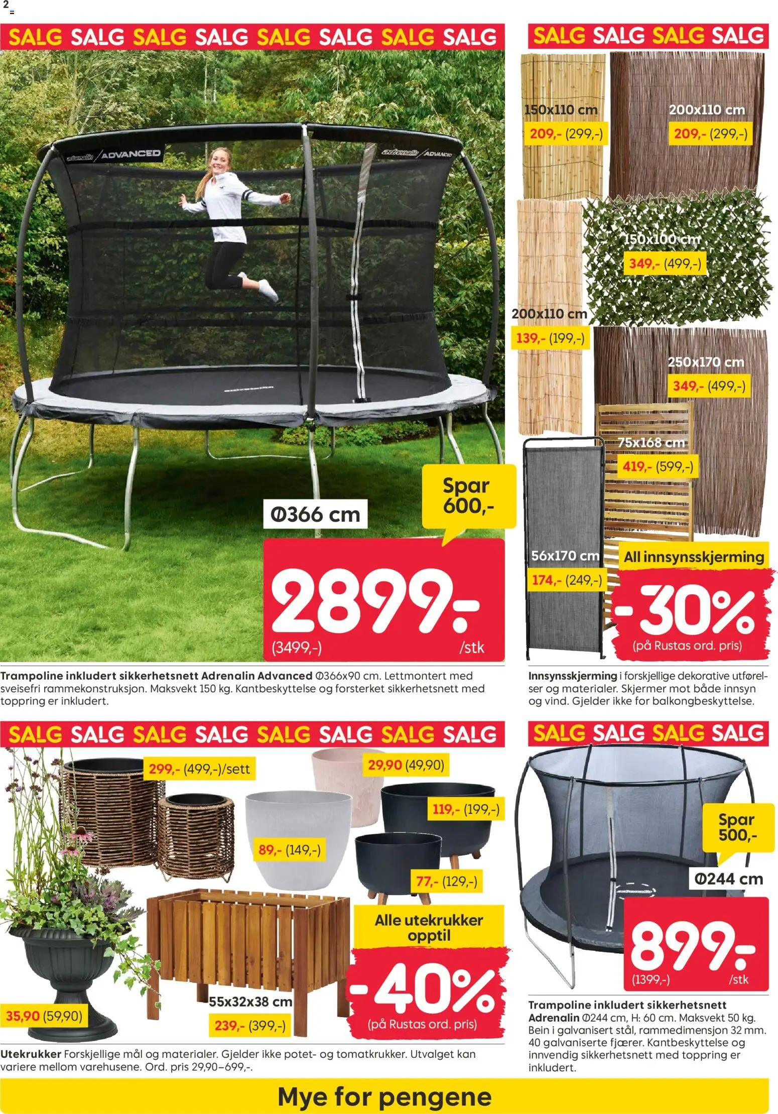 {H1} | Side: 2 | Produkter: Trampoline