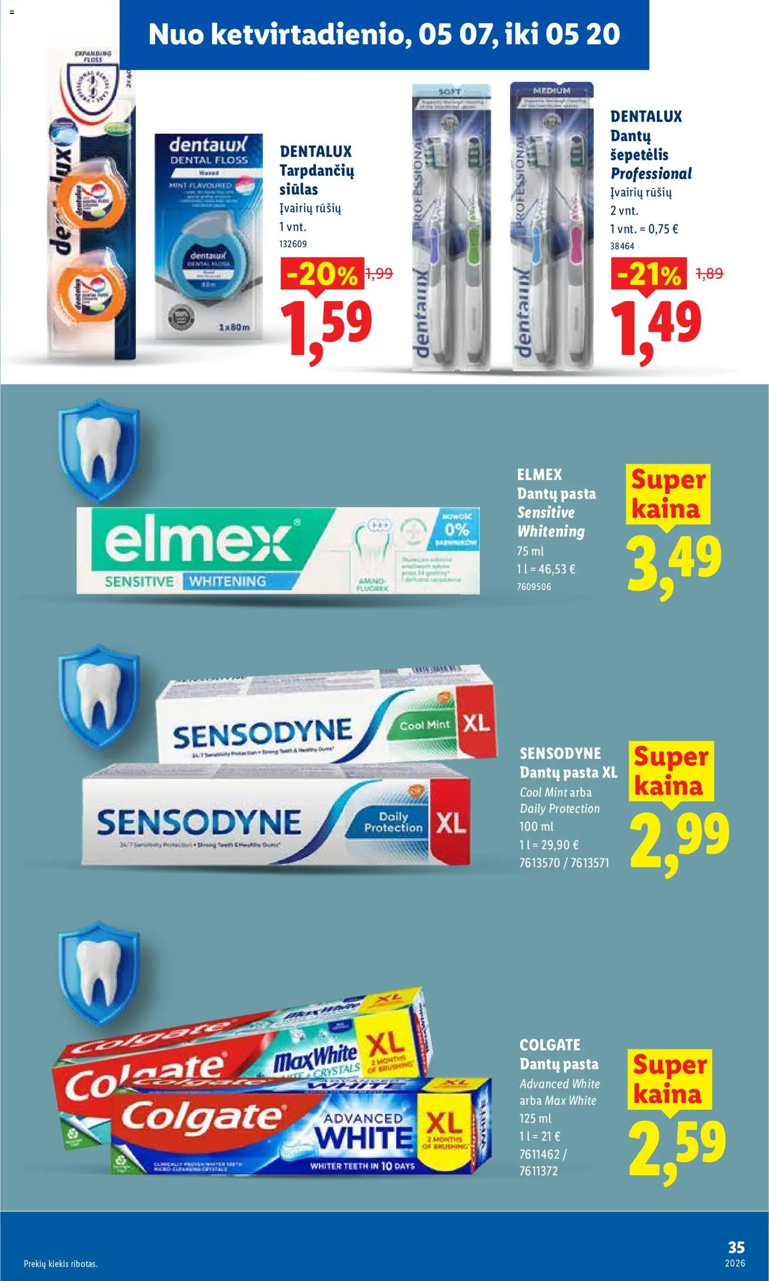 LIDL akcijos nuo 11.05.2026 | Puslapis: 35 | Prekių: Šepetėlis
