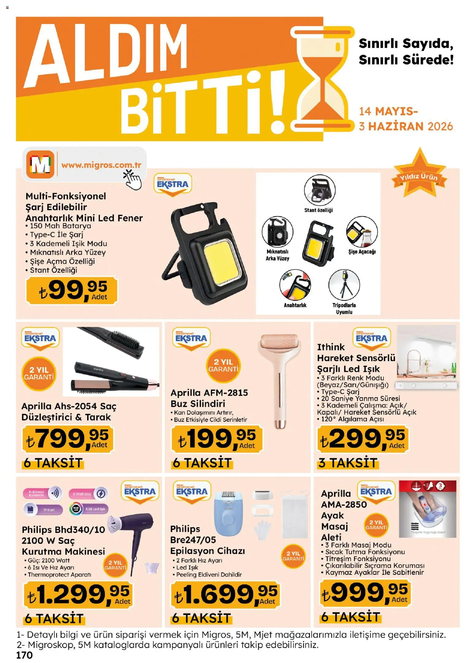 Migros Katalog - Migroskop - 14.05.2026 tarihinden itibaren geçerlidir | Sayfa: 170