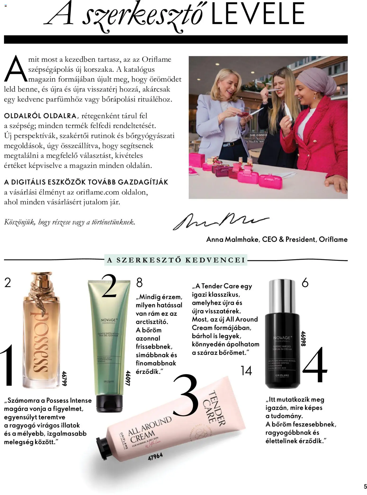 Oriflame akciós ujság - amely érvényes a következő dátumtól: 2026.09.30. | Oldal: 5 | Termékek: Magazin