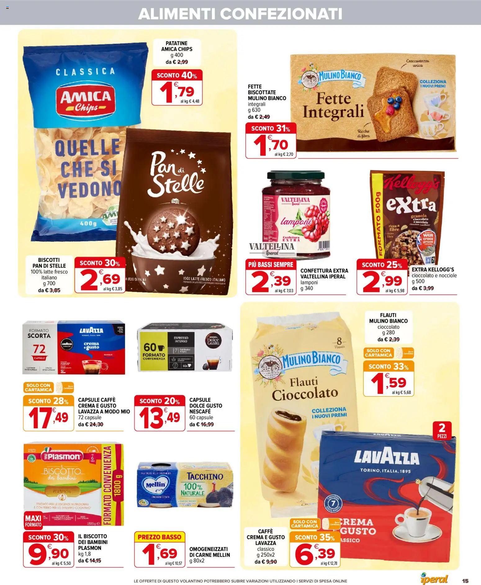 Volantino Iperal del 04.06.2026 | Pagina: 15 | Prodotti: Cioccolato, Lamponi, Patatine, Olio