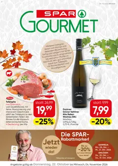SPAR Gourmet Flugblatt ab 22.10.2026 gültig